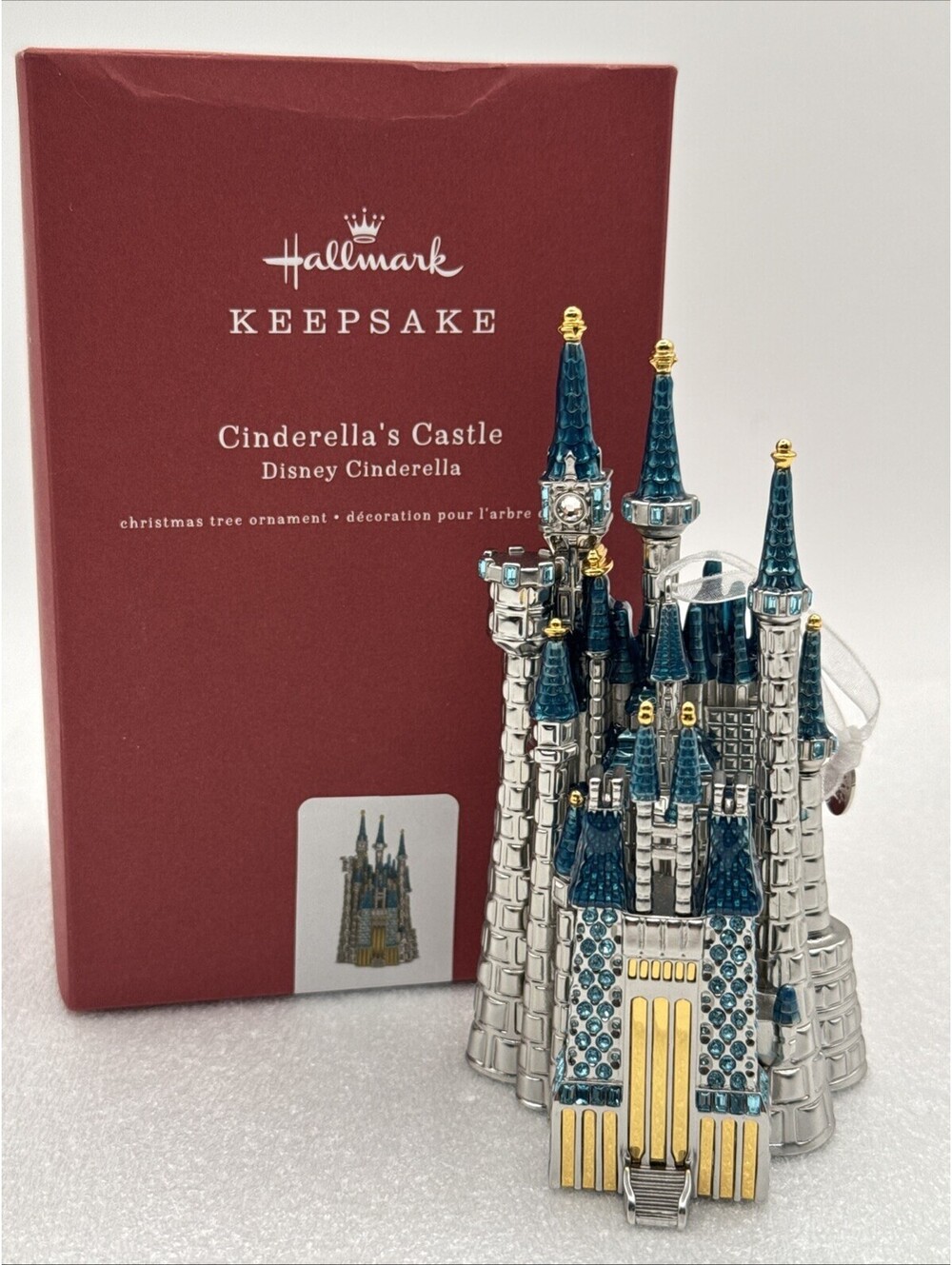 2018 Hallmark “Cinderella's Castle” Disney Heavy Diecast Gemstones Ornament